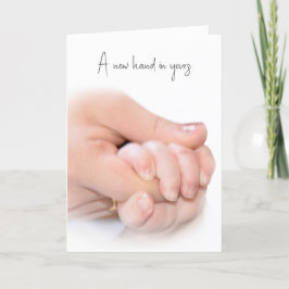 Baby Hand Glückwunsch Karte