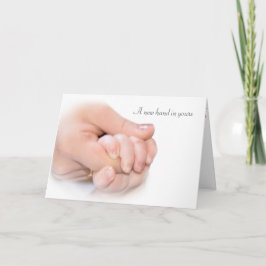 Baby Hand Glückwunsch Karte