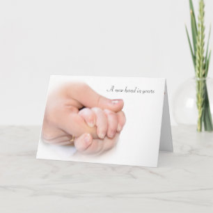 Baby Hand Glückwunsch Karte