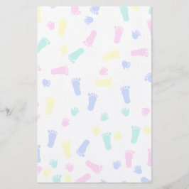 Baby Hand Prints und Foot Prints Briefpapier