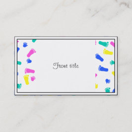 Baby Hand Prints und Foot Prints Visitenkarte