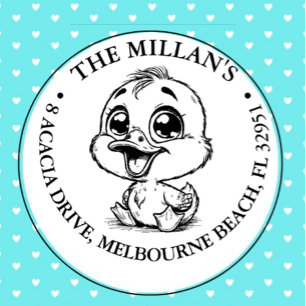 Baby Happy Duck theme Permastempel