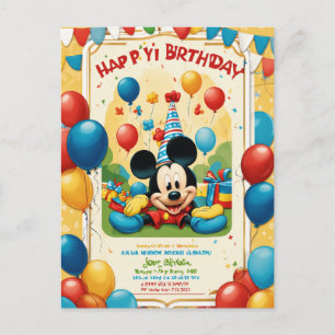 Baby-Happy-Geburtstagskarten Einladungspostkarte