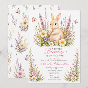 Baby-Hasen-Baby-Shower Einladung