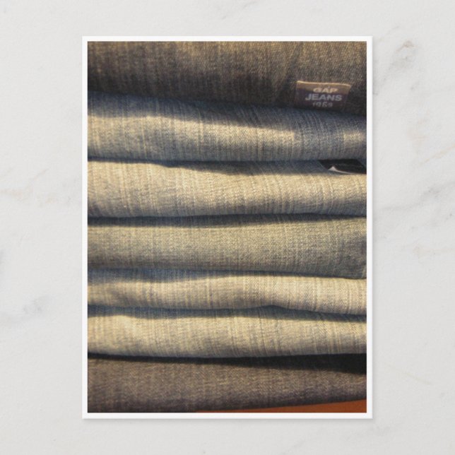 "Baby hat ihre blaue Jeans got.." Postkarte (Vorderseite)