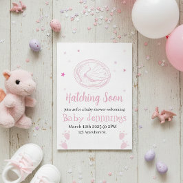Baby Hatching Soon Baby shower invitation Einladung