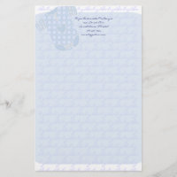 Baby Heart Rattle Raute Onsie Baby Blue
