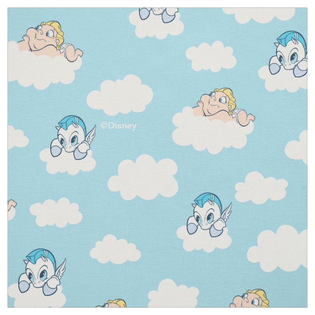 Baby Hercules and Pegasus Cloud Pattern Fabric Stoff (Muster)