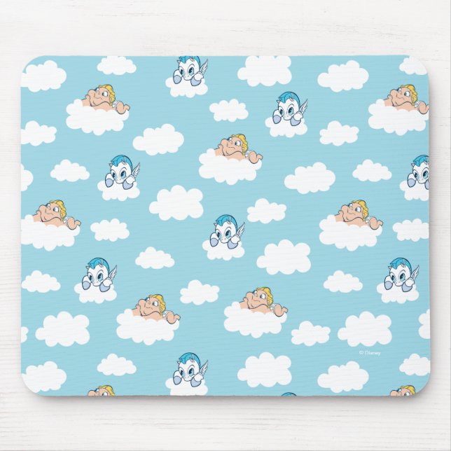 Baby Hercules and Pegasus Cloud Pattern Mouse Pad Mousepad (Vorne)
