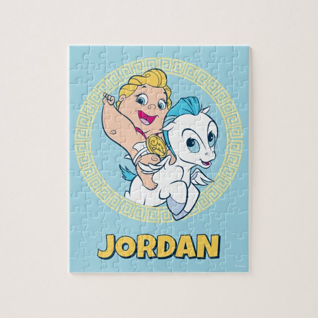Baby Hercules Riding Pegasus Jigsaw Puzzle (Vertikal)