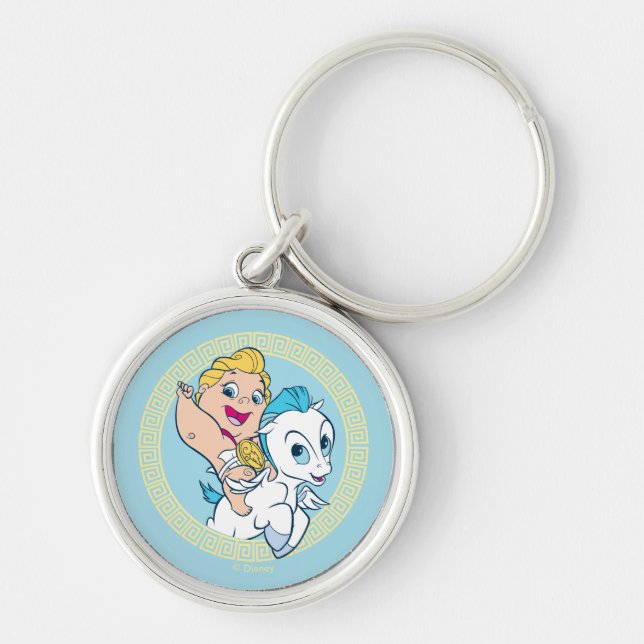 Baby Hercules Riding Pegasus Keychain Schlüsselanhänger (Vorne)