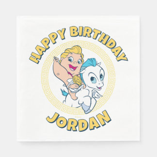 Baby Hercules Riding Pegasus Napkins Serviette