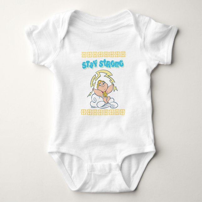 Baby Hercules - Stay Strong Baby Bodysuit Strampler (Vorderseite)