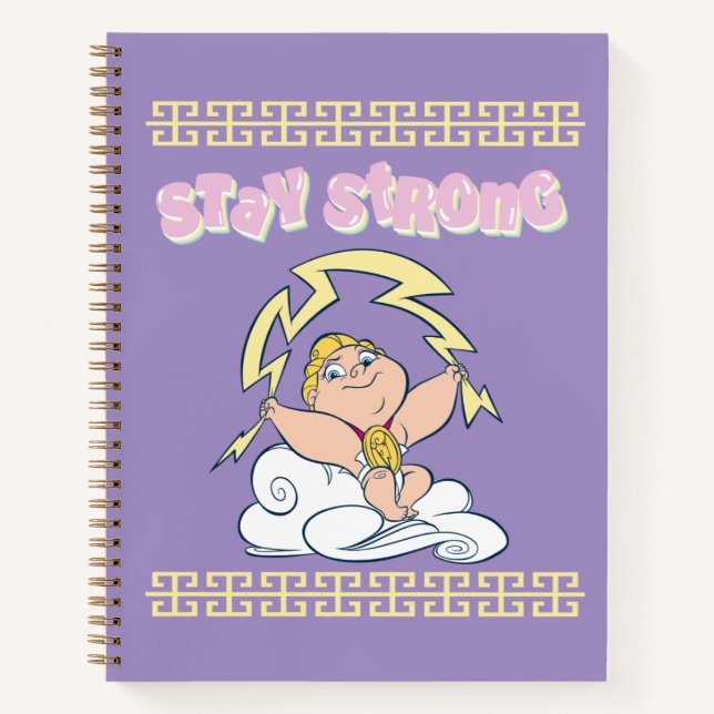 Baby Hercules - Stay Strong Notebook Notizbuch (Vorderseite)