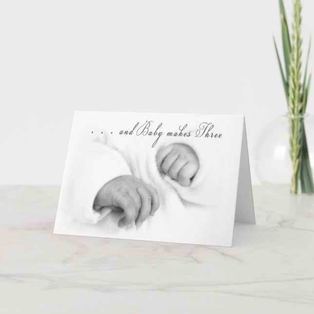 Baby Herzlichen Glückwunsch Karte (Vorderseite)