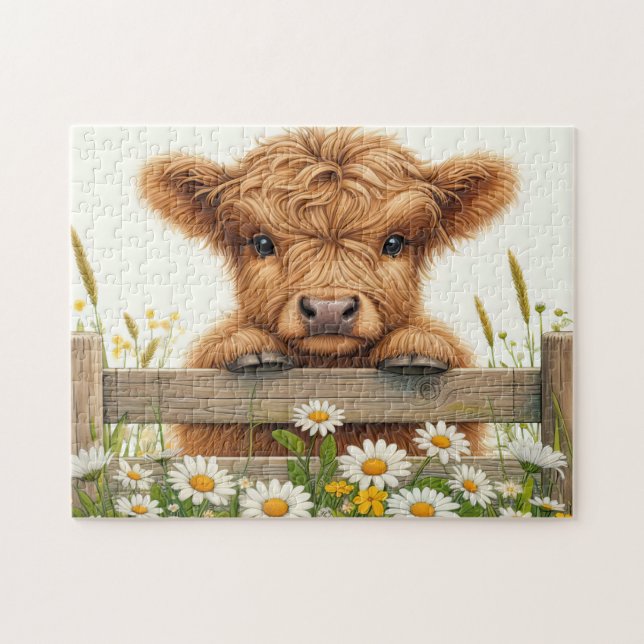Baby Highland Rind Puzzle (Horizontal)
