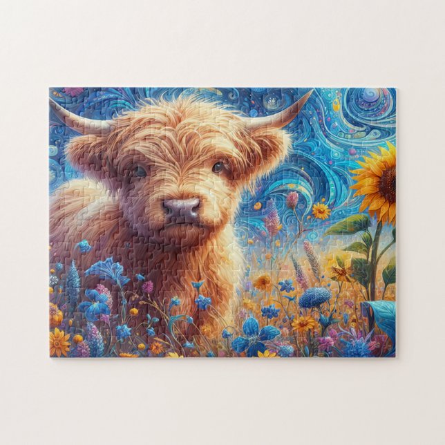 Baby Highland Rind Puzzle (Horizontal)