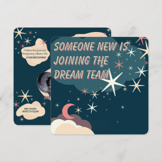 Baby-Himmels-Ankündigungs-Flatcard