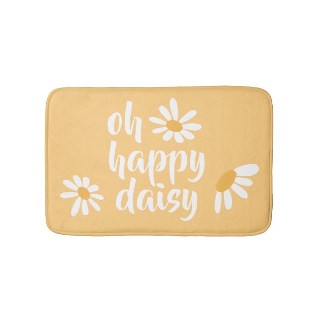 Baby Hippie Happy Daisy Bath Mat Badematte (Vorderseite)