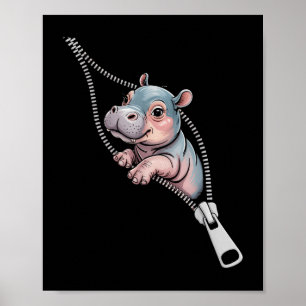 Baby Hippo aus einem Zipper Funny Costume Bo Poster
