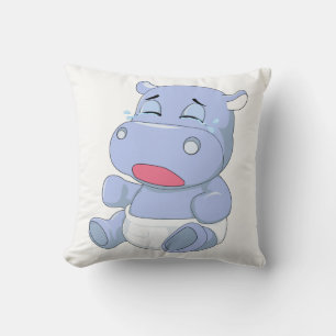 Baby Hippo Cry Kissen