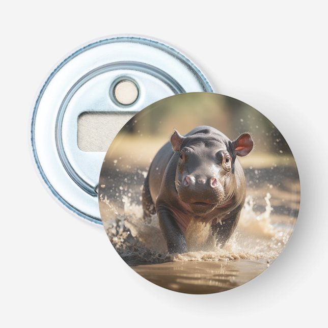Baby Hippo Flaschenöffner (Vorderseite)