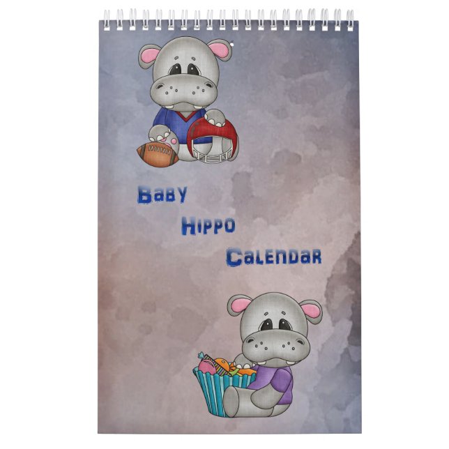 Baby Hippo-Kinderkalender Kalender (Titelbild)