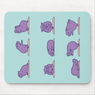 Baby Hippo Yoga| Mousepad