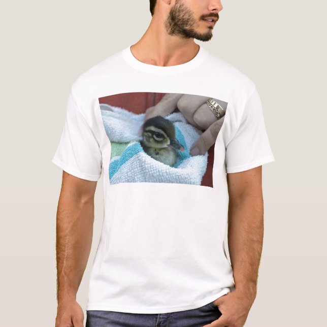 Baby-hölzerne Ente T-Shirt (Vorderseite)