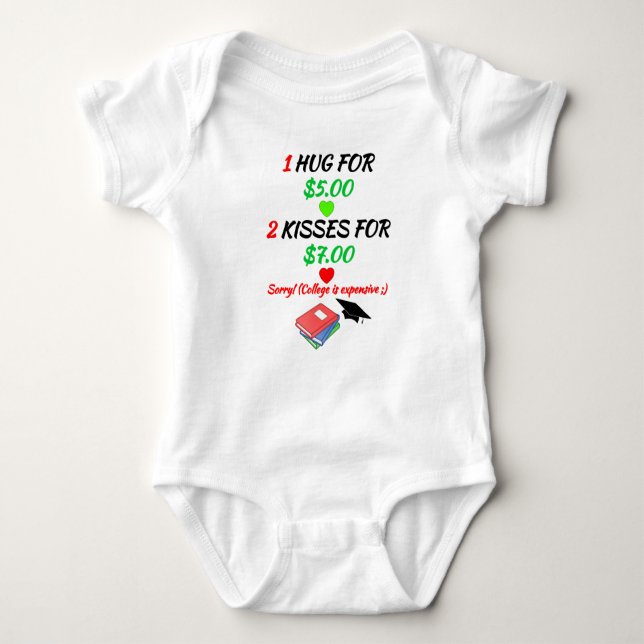 Baby Hugs and Kisses - So Funny Baby Strampler (Vorderseite)