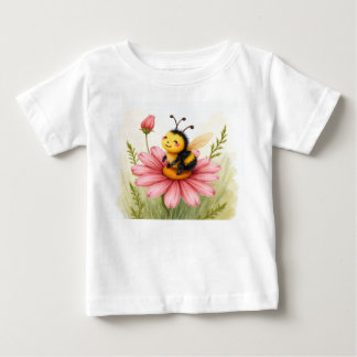 Baby-Hummel sonnenbadend Baby T-shirt