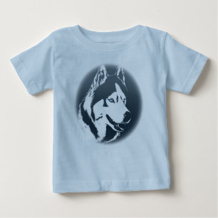 Baby Husky Romper Siberian Husky Puppy Romper Baby T-shirt