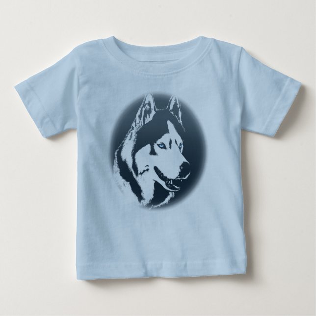 Baby Husky Romper Siberian Husky Puppy Romper Baby T-shirt (Vorderseite)