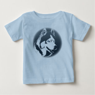 Baby Husky Romper Siberian Husky Puppy Romper T-shirt