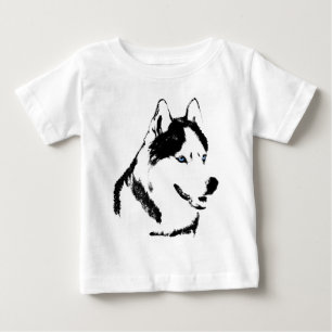 Baby Husky Romper Siberian Husky Romper Customize T-shirt
