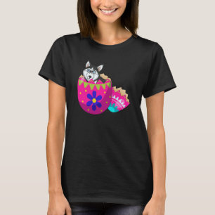 Baby-Husky schlüpft aus Osterei am Ostersonntag T-Shirt