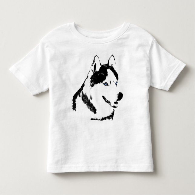 Baby Husky Shirt Schlittenhunde Kleinkind Husky T  (Vorderseite)