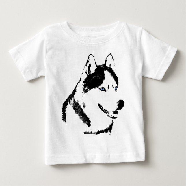 Baby Husky Shirt Schlittenhunde Kleinkind Husky T  (Vorderseite)