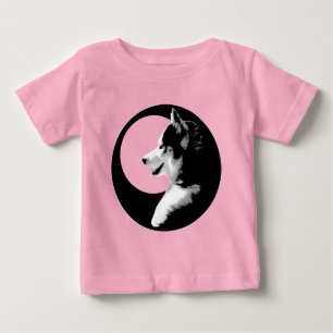 Baby Husky Strampler Kleinkind Hunde T-Shirt Bio S