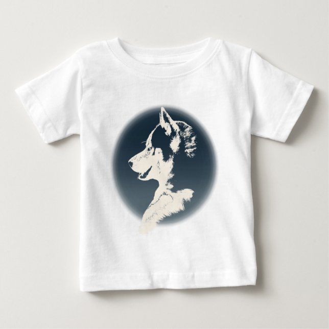 Baby Husky Tootoo Bodysuit Husky Puppy Baby Dress Baby T-shirt (Vorderseite)