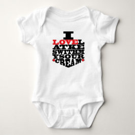 Baby "I Liebe Latkes" Jersey Bodysuit Strampler