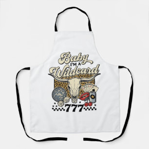 Baby ich bin ein Wildcard Vintage Western Casino-S Schürze