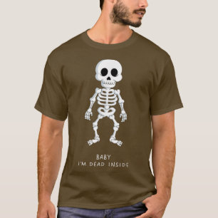 Baby Ich bin tot im sonnigen Skelett Emo Goth Sad T-Shirt