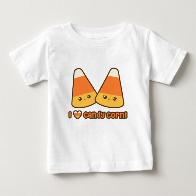 Baby - Ich Herz Candy Corn T-shirt (Vorderseite)