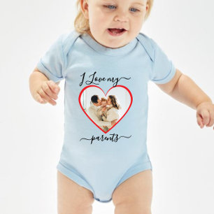 Baby, ich liebe meine Eltern Baby Strampler