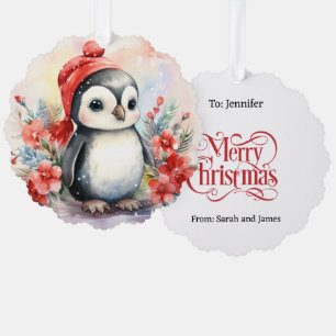 Baby Igel Cub Geschenk Tag Weihnachtsbaum Ornament Karte