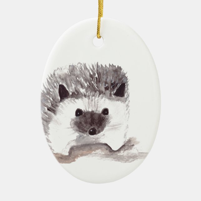 Baby Igel Keramik Ornament (Vorne)