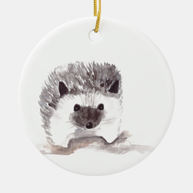 Baby Igel Keramikornament (Vorne)