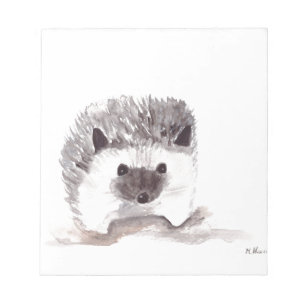 Baby-Igel-Tier schwarz süß Waldland Notizblock