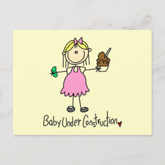 Baby im Bau - Hemden und Geschenke Postkarte